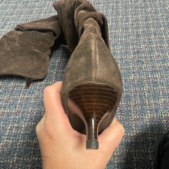 Preloved Unbranded leather upper rubber sole brown boots size 9 - Picture 7 of 16